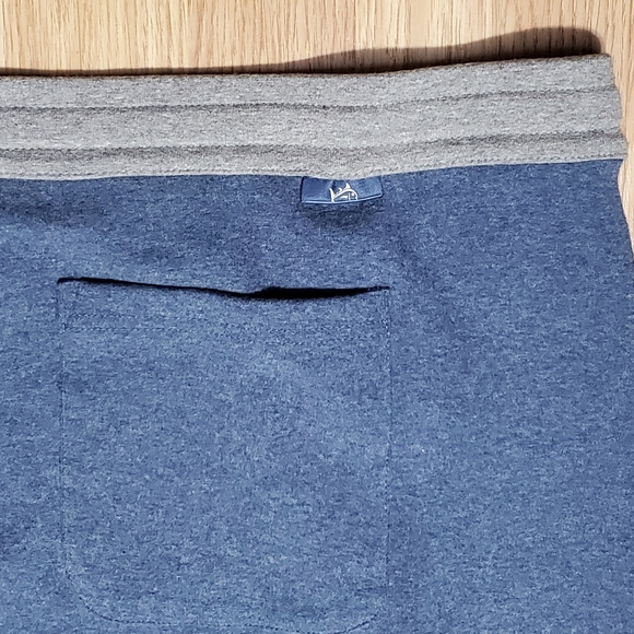 NWT Southern Tide backrush heather lounge stretch 7" pull on shorts seas blue - Picture 7 of 10